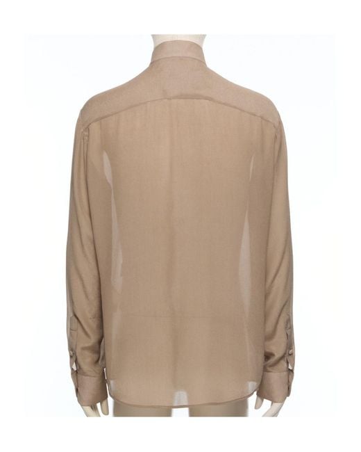 Valentino Brown Long Sleeve Shirt for men