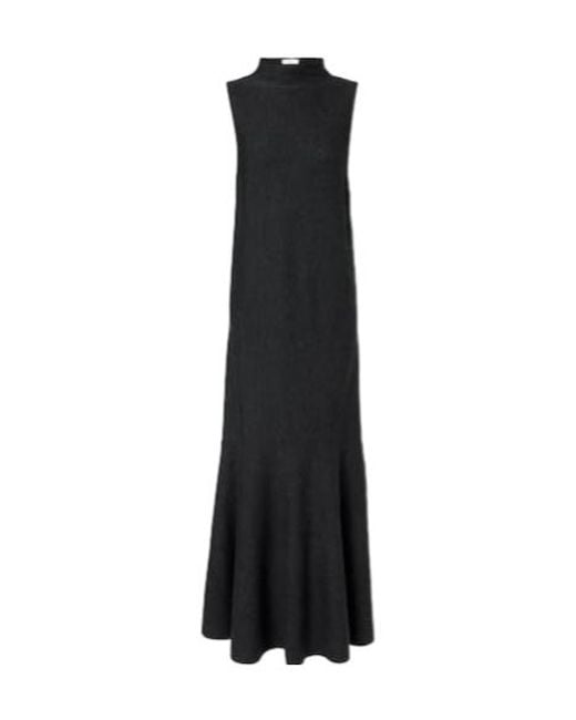 Khaite Black Margo Wool Maxi Dress