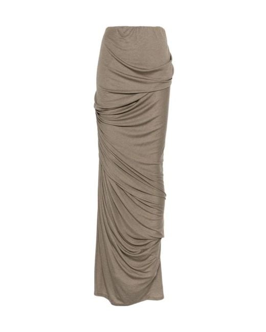 Entire studios Natural Dia Draped Knitted Skirt