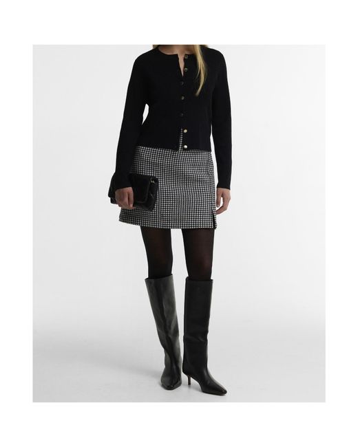 Barbour Black Button-Front Knit Cardigan