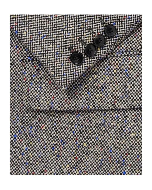 Dries Van Noten Gray Double-Breasted Blazer for men