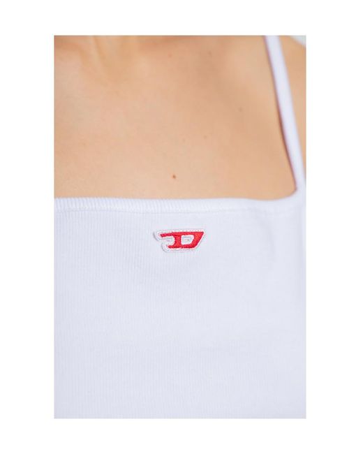 DIESEL White Logo Vest