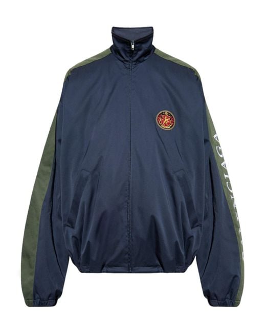 Balenciaga Blue Bomber Jackets for men