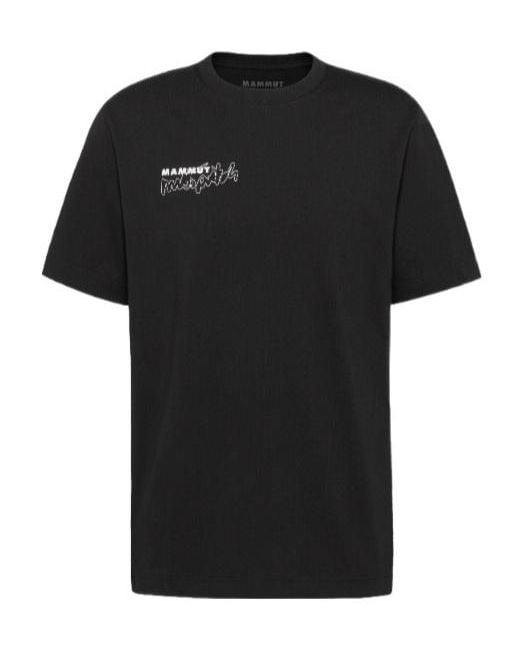Mammut Black Base T-Shirt Multi-Pitch for men