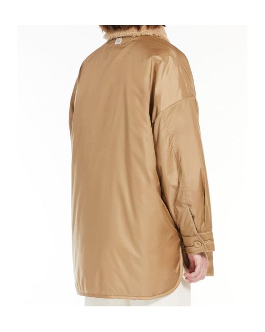 Weekend by Maxmara Natural Shearling-Collar Jacket