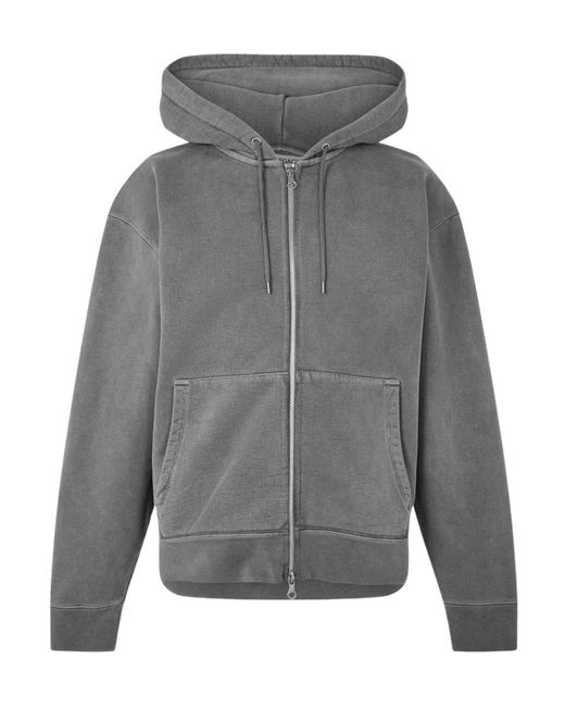 Our Legacy Gray Zip-Up Hoodie for men