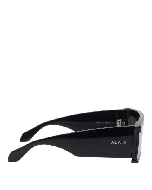 Alaïa Black Rectangular Sunglasses