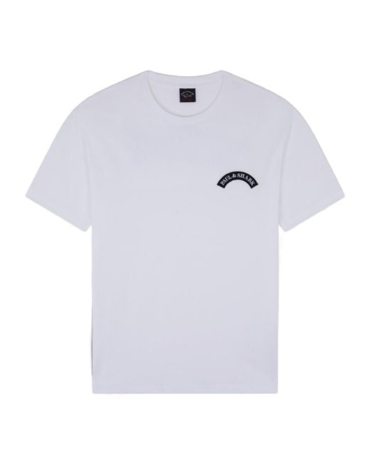 Paul & Shark White Logo Patch Crewneck T-Shirt for men