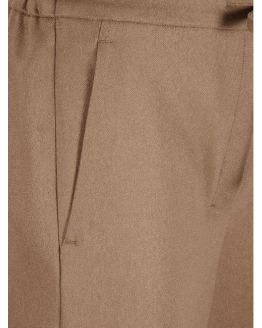 Max Mara Brown Drawstring-Waist Trousers