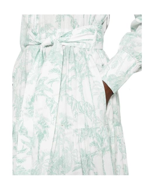 Mc2 Saint Barth White Jensen Long Shirt Dress