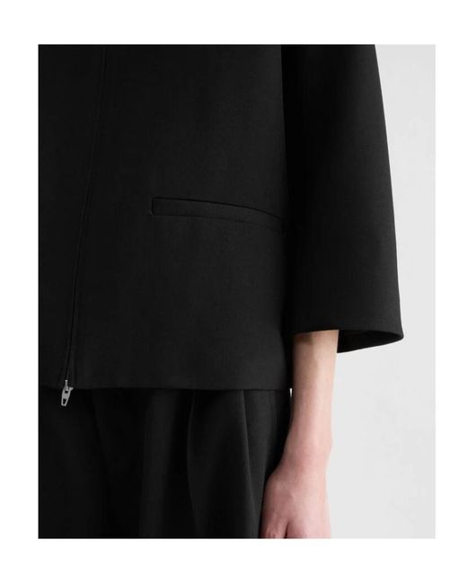 Jil Sander Black Wool Gabardine Jacket