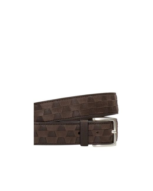 Orciani Brown Chevrette Woven Belt for men