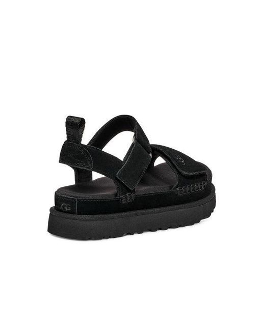 Ugg Black Goldenstar Platform Sandals
