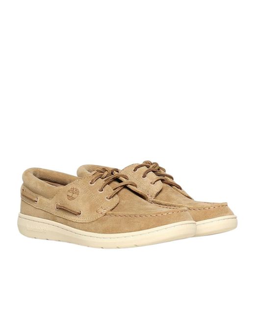 Timberland Brown Moccasin Stitch Loafers for men