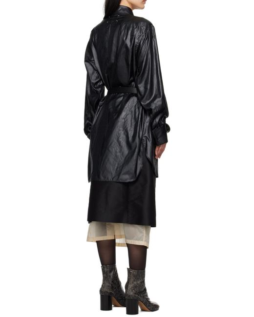 Maison Margiela Black Buttoned Long-Sleeved Shirt