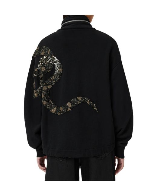 AllSaints Black Ouros Embellished Sweater