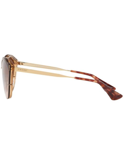 Prada Pink Logo Pointed Sunglasses