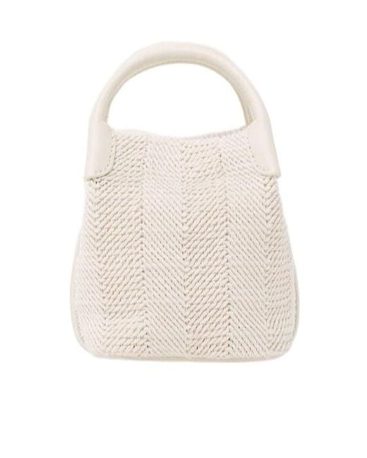 Loro Piana White Bale Mini Shoulder Bag