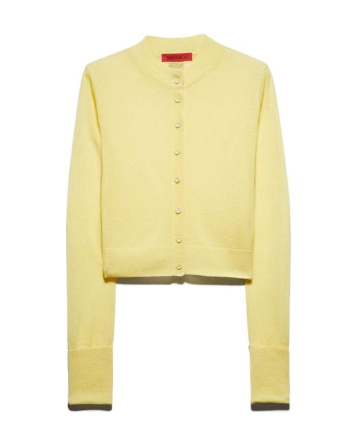 MAX&Co. Yellow Wool Cardigan