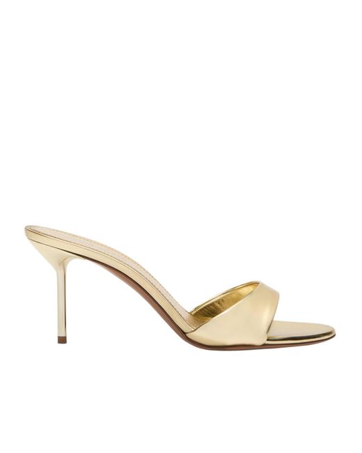Paris Texas Natural Lidia Stiletto Heel Mules