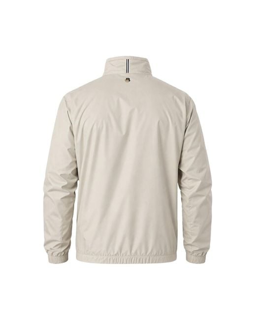 Boss Natural Logo-Detail Zip-Up Jacket for men