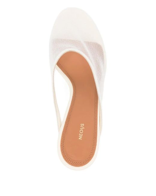 Neous White 80Mm Amalthea Mules