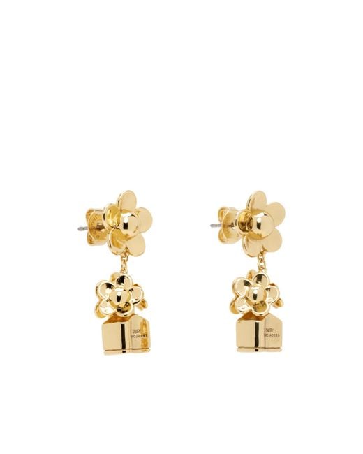 Marc Jacobs Metallic Mini Daisy Earrings