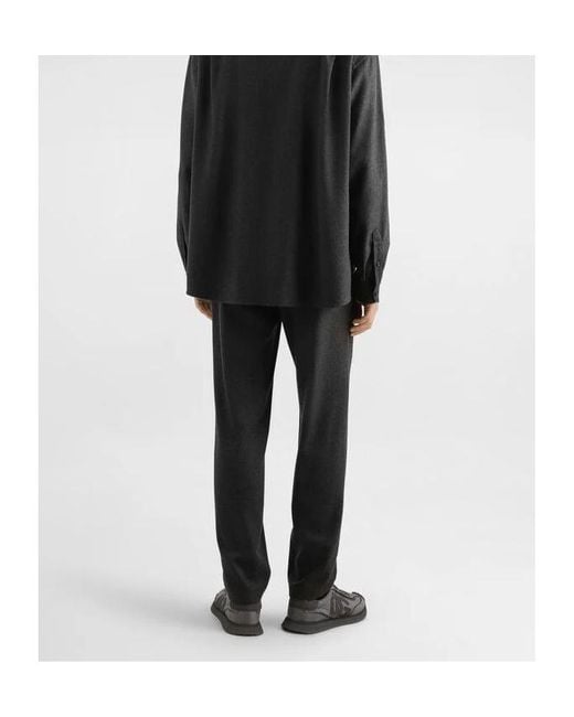 Dolce & Gabbana Black Drawstring Waist Pants for men