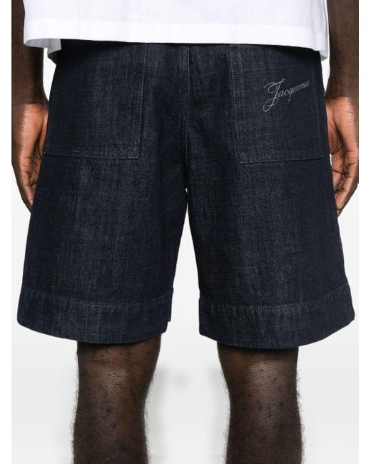 Jacquemus Blue Le Short De-Nîmes Shorts for men