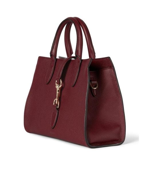 Gucci Red Hook Closure Medium Tote Bag