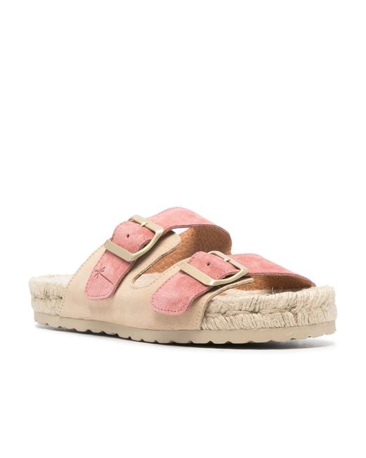 Manebí Pink Venice Suede Espadrilles