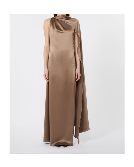 Max Mara Natural One-Shoulder Dress