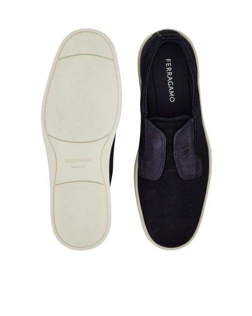 Ferragamo Blue Ferragamo Flat Shoes for men