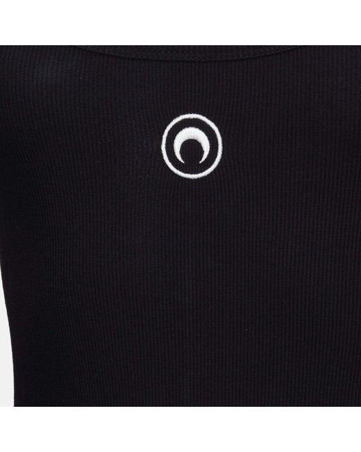 MARINE SERRE Black Combinaison En Coton Noir