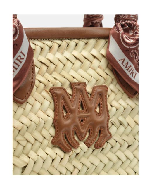 Amiri Metallic Ma Raffia Tote Bag