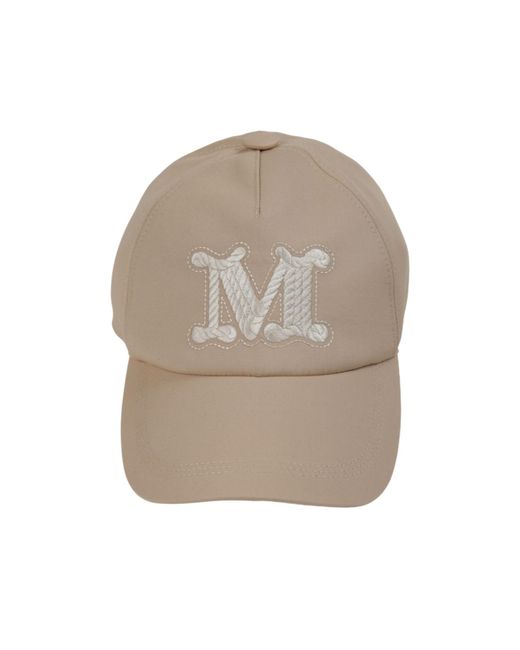 Max Mara Natural Letter Sun Hat