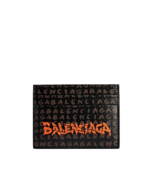 Balenciaga Black Select Card Holder for men