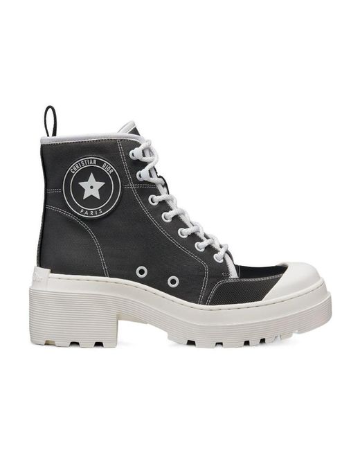 Dior Black Christian D-Rise Ankle Boots