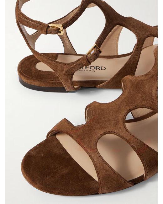 Tom Ford Brown Paradise Sandals