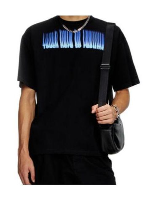 DIESEL Black Rave Shoulder Bag for men