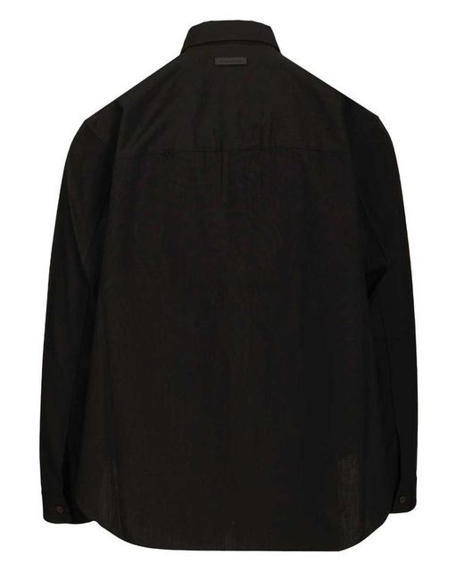 Fear Of God Black Classic Long-Sleeve Shirt for men