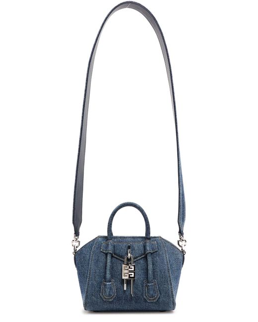 Givenchy Blue Double Handle Shoulder Bag