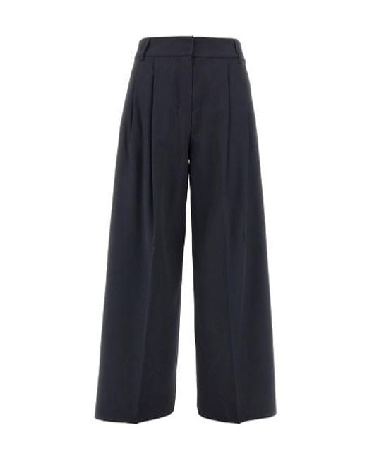 Max Mara Blue 'S Nichols Wide Leg Pants