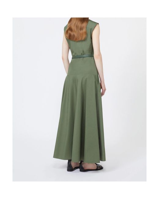 Max Mara Green Studio Gesto Sleeveless Midi Dress