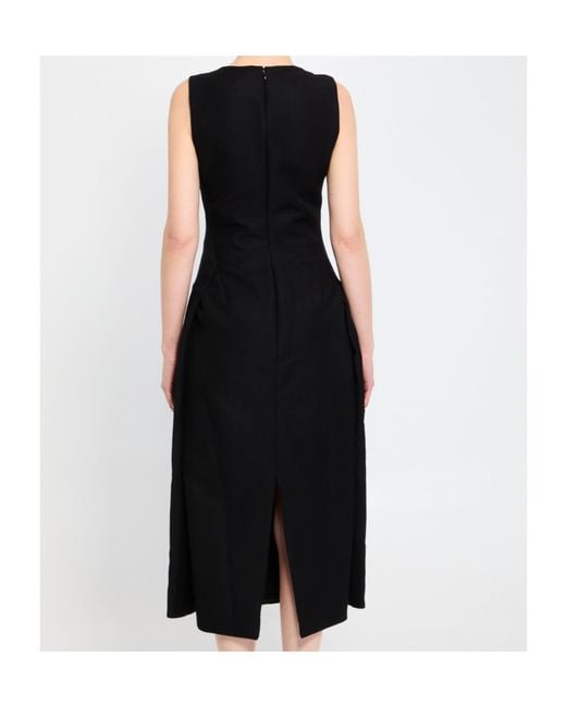 Jacquemus Black 'The Tablier' Midi Dress