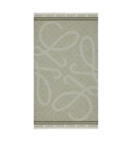Loewe Green Cotton Beach Towel