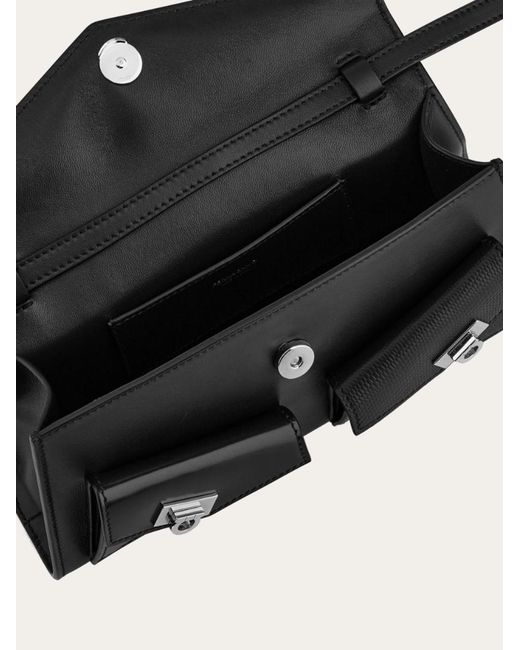 Ferragamo Black Ferragamo Multipocket Mini Bag