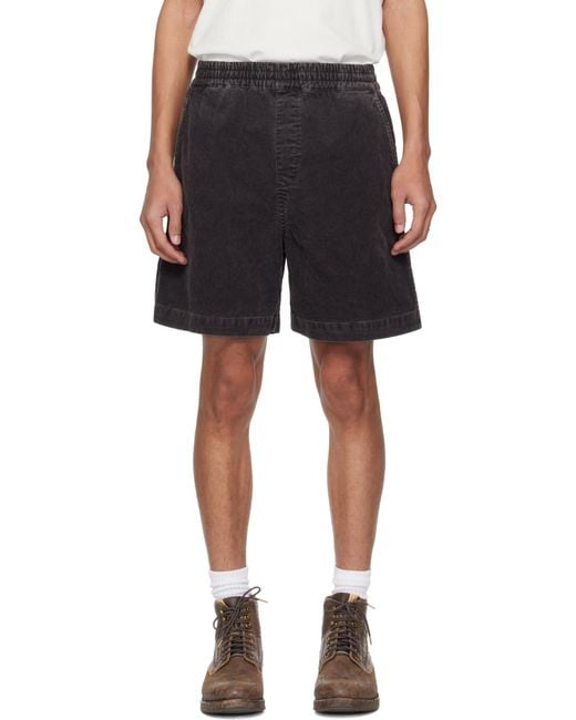 Carhartt Gray Reynold Corduroy Shorts for men