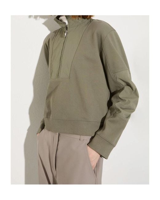 MAX&Co. Green Knitted Nylon Sweatshirt