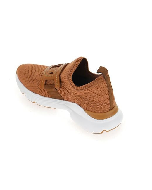 Tod's Brown Chain-Detailed Slip-On Sneakers